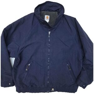 Carhartt XL Workshield Squall Jacket Coat Polar Fleece Lining Blue
